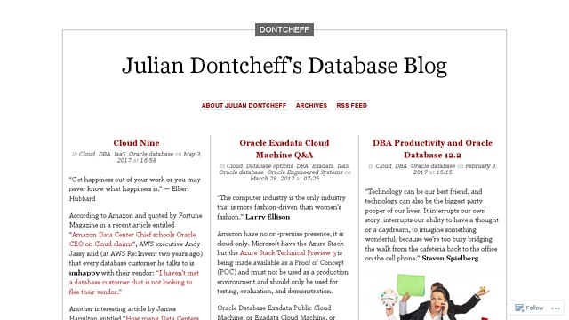 Julian Dontcheff’s Database Blog