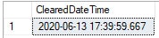 Figure 1 - Query output